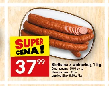 Kiełbasa z wołowiną promocja w Twój Market