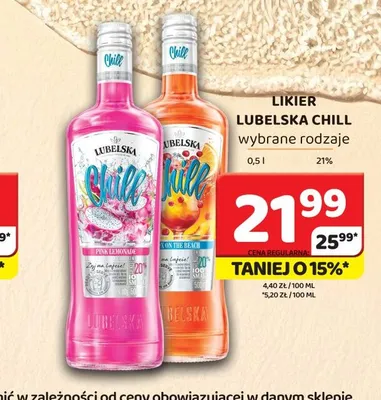 Likier Lubelska Chill Pink Lemonade promocja w Delfin