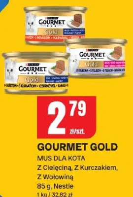 Mus dla kota z cielęciną, z kurczakiem, z wołowiną promocja w Chorten