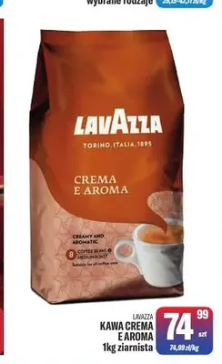 Kawa ziarnista Lavazza Crema e Aroma promocja w Tomi Markt
