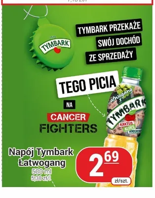 Napój Tymbark Łatwogang kaktus aloes winogrono promocja w Delikatesy Sezam