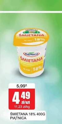 Śmietana 18% Piątnica promocja w Bingo