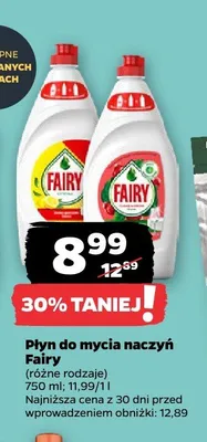Płyn do mycia naczyń Fairy promocja w Netto