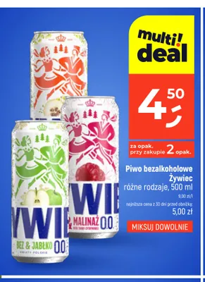 Piwo bezalkoholowe Żywiec Bez & Jabłko promocja w Dealz