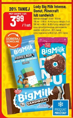 Lody Big Milk Intense promocja w POLOmarket