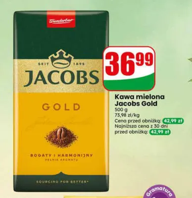 Kawa mielona Jacobs Gold promocja w Dino