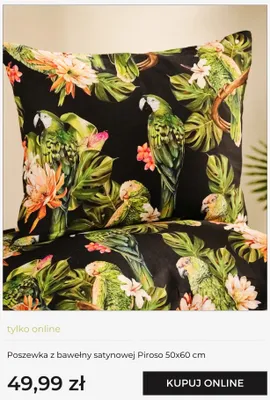Poszewka z bawełny satynowej Piroso 50x60cm promocja w home&you