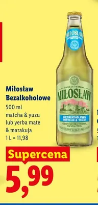 Piwo bezalkoholowe Miłosław Matcha & Yuzu promocja w Lidl