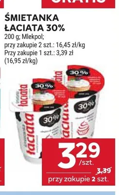 Śmietanka Łaciata 30% promocja w Stokrotka