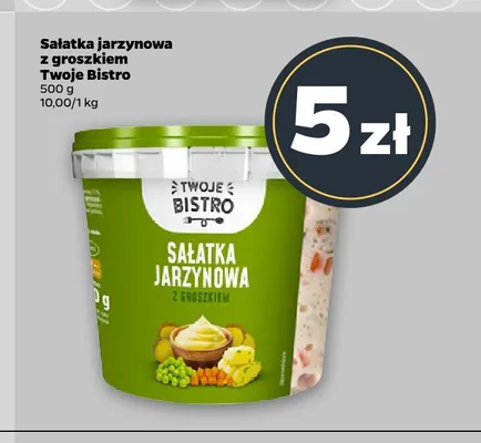 Sałatka jarzynowa z groszkiem Twoje Bistro promocja w Netto