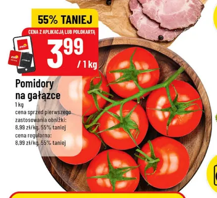 Pomidory na gałązce promocja w POLOmarket
