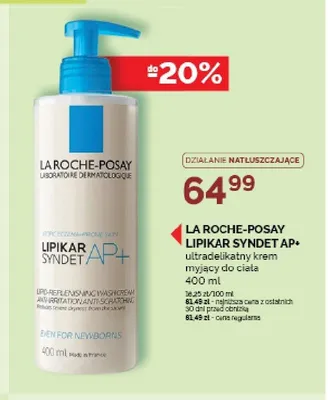 Krem myjący do ciała La Roche-Posay Lipikar Syndet AP+ promocja w Ziko Dermo