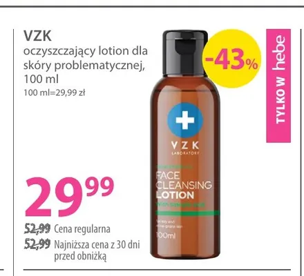 Oczyszczający lotion dla skóry problematycznej VZK promocja w Hebe
