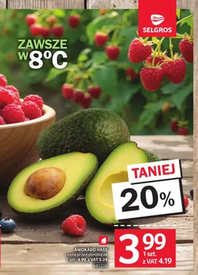 Awokado Hass promocja w Selgros