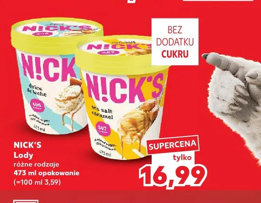 Lody Nick's Dulce de Leche promocja w Kaufland