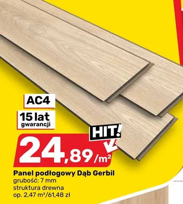 Panel podłogowy Dąb Gerbil promocja w Bricomarche