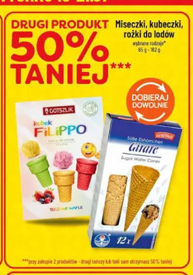 Rożki do lodów Girare Gourmet promocja w POLOmarket