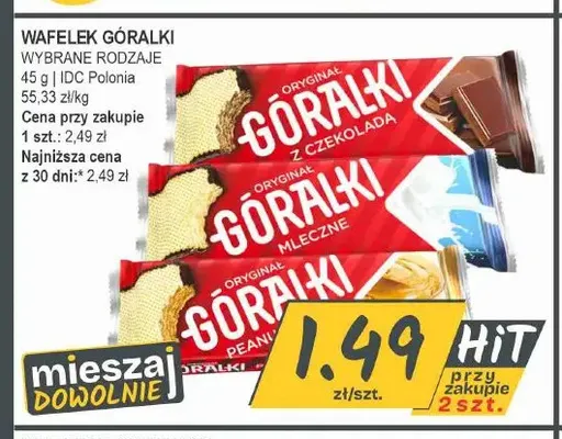 Wafelek Góralki peanut promocja w Słoneczko