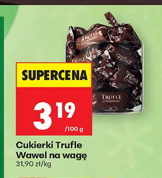 Cukierki Trufle na wagę Wawel promocja w Biedronka