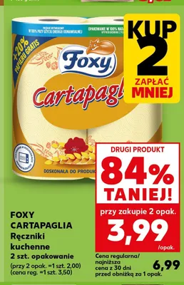 Ręczniki kuchenne Foxy Cartapaglia promocja w Kaufland