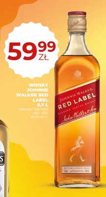 Whisky Johnnie Walker Red Label promocja w Duży Ben