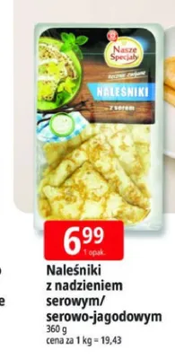 Naleśniki z nadzieniem serowym Nasze Specjały promocja w Leclerc