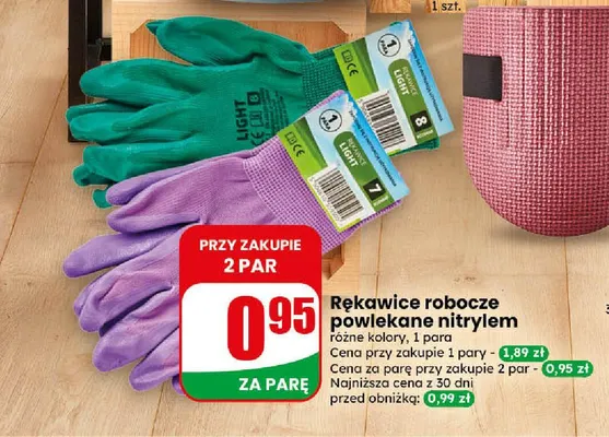 Rękawice robocze powlekane nitrylem promocja w Dino