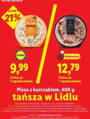 Pizza z kurczakiem Chef Select promocja w Lidl