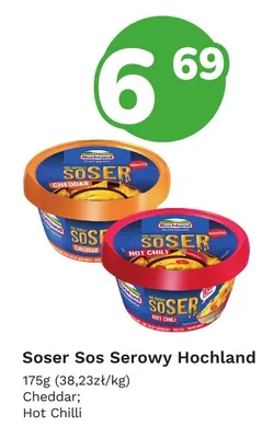 Sos serowy Soser hot chilli Hochland promocja w Limonka
