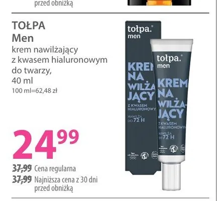 Krem nawilżający do twarzy Tołpa Men promocja w Hebe