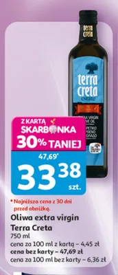 Oliwa extra virgin Terra Creta promocja w Auchan