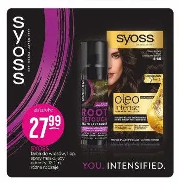 Farba do włosów Syoss Oleo Intense promocja w Drogerie Jasmin