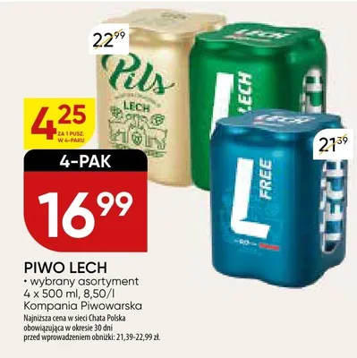 PIWO LECH promocja w Chata Polska