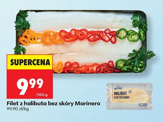 Filet z halibuta bez skóry promocja w Biedronka