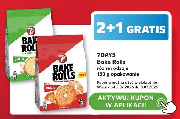 Sucharki Bake Rolls 7Days promocja w Kaufland