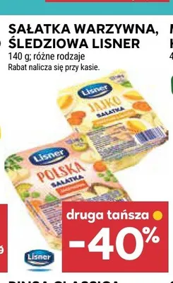 Sałatka warzywna Lisner promocja w Stokrotka