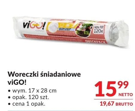 Woreczki śniadaniowe viGO! promocja w Makro