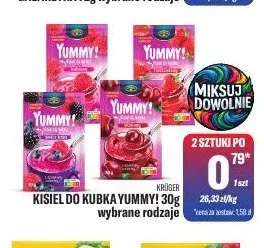 Kisiel do kubka Krüger Yummy! malinowy promocja w Tomi Markt