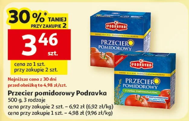 Przecier pomidorowy Podravka promocja w Auchan