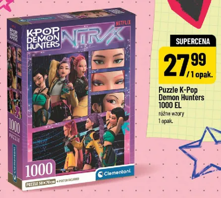 Puzzle K-Pop Demon Hunters Clementoni 1000 el. promocja w POLOmarket
