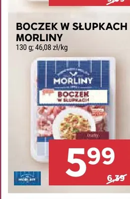Boczek w słupkach Morliny promocja w Stokrotka
