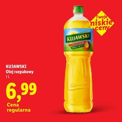 Olej rzepakowy Kujawski promocja w Lidl