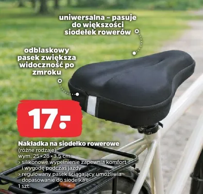 Nakładka na siodełko rowerowe promocja w Netto
