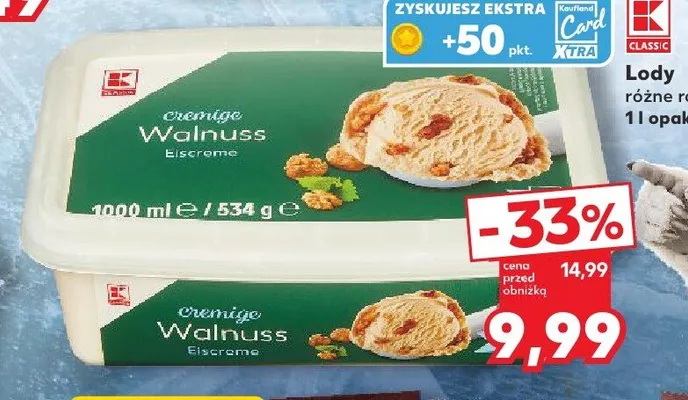 Lody K-Classic promocja w Kaufland