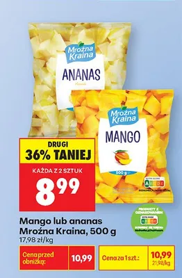 Mango mrożone promocja w Biedronka