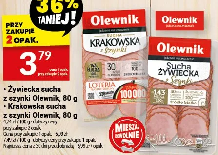 Sucha żywiecka z szynki promocja w Twój Market