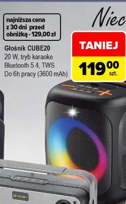 Głośnik CUBE20 Tracer promocja w Carrefour