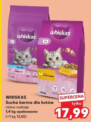Sucha karma dla kotów różne rodzaje 1.4kg promocja w Kaufland