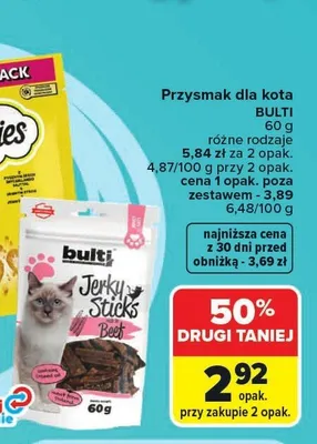Przysmak dla kota Bulti promocja w Carrefour Market