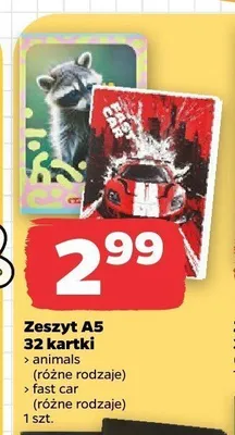 Zeszyt A5 32 kartki Animals Herlitz promocja w Netto
